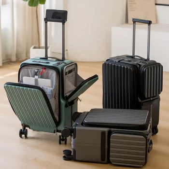 K803 Boarding Box Double Opening Aluminium Frame Luggage