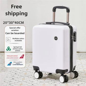 K720 Small Luggage Can Go On The Plane Without Checking With A Password Lock Leather Suitcase