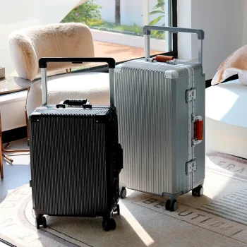 K575 Fashion Rolling Luggage Wide Handle Travel Suitcase