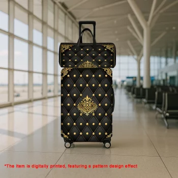 G00875JIT2PCS with black and gold diamond pattern luxury print