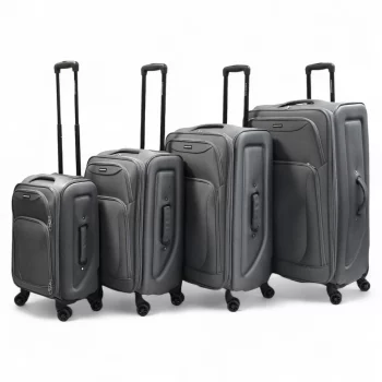 G00863Soft-Sided Spinner Luggage Set