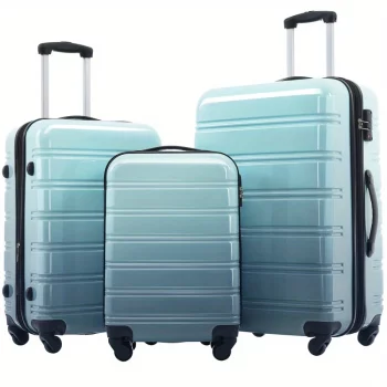 G00902Anwick 3-piece gradient hardshell suitcase