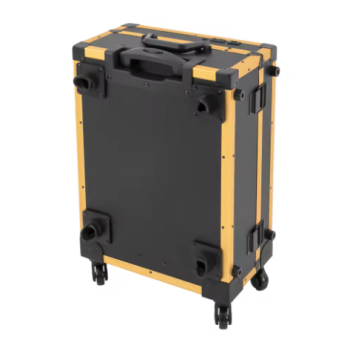 L599 Professional Rolling Cosmetic Case Beauty Makeup Trolley suitcase W/LED Light Mirror Box Luggage Aluminum frame Folding table