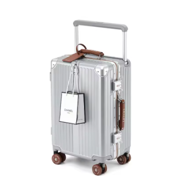 TH198 New Suitcase Wide Handle Travel Suitcases Women Men 20 24 26 inches Carry-On Luggage Women PC Aluminum Frame Trolley Case
