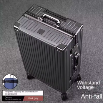L683 Aluminium Frame Suitcase Large-capacity Trolley Case Strong and Durable Password Cabin Bag Thickened PC suitcase 20/22/24/26/28