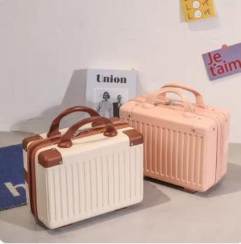 L716 14-inch Makeup Cases Carry-on Hand Suitcase Cosmetic Bag Small Cabin Travel Mini Carrier Suitcase Storage Box Luggage for Women