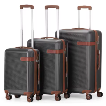 P1561 Piece ABS Hardshell Luggage Set - Durable Suitcases w/Double Spinner Wheels & TSA Lock, Lightweight Travel Luggage Carry-On