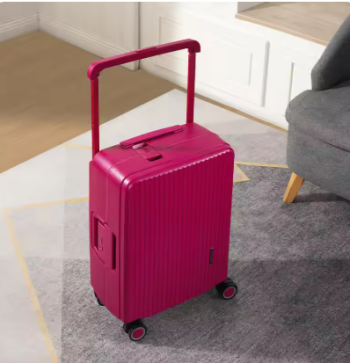 P1674 New rose red wide pull bar luggage female new travel box large capacity thickened durable pull bar box suitcase