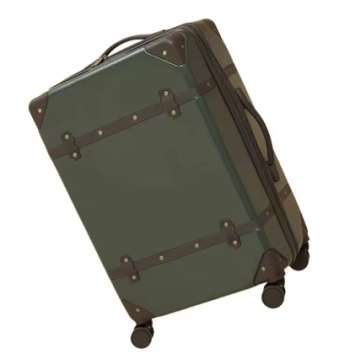 Pi1594 Retro Luxury PP Carry On Bag - 20 Inch Lightweight TSA Lock Suitcase, Silent Wheels Waterproof Luggage for Weekend Travel