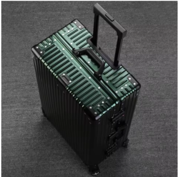 TH188 Suitcase 100% Aluminum Luggage TSA Customs Lock Metal Suitcase Trip Cabin Scratch Proof Trolley Case Large Size Suitcases Travel