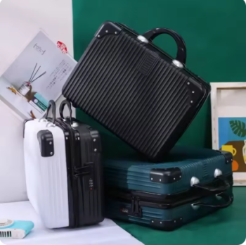 L719 14inch Retro Lightweight Portable Suitcase Password Travel Boarding Case Small Lightweight Storage Makeup Bag