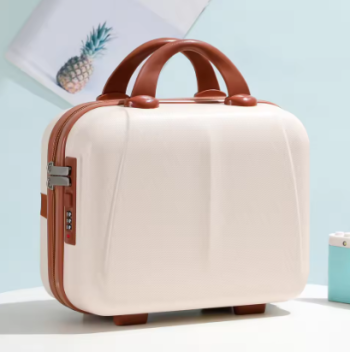 P1675 Portable Hand Suitcase With Password Lock Makeup Storage Bag Boarding Luggage Organizer Case Travel Cosmetic Box Festival Gift