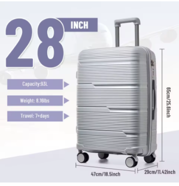 TH191 Cabin Suitcase Large Travel Suitcase Boarding Travel Box , Rolling Travel Trolley Case, Hand Carry-On Luggage Suitcase