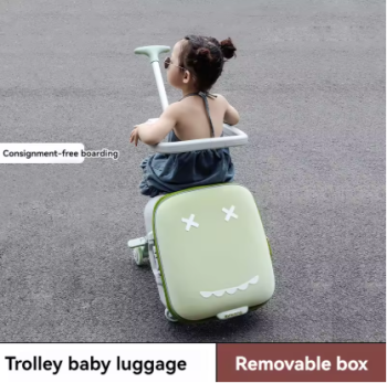 L721 Children's Luggage Case Can Ride and Walk the Baby's Suitcase The Baby Can Take the Suitcase. The 20-Inch Folding Stroller Can