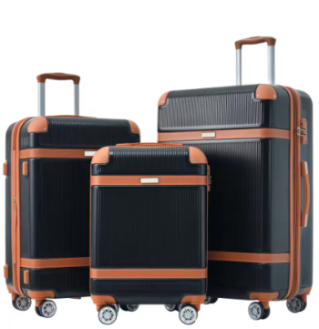 L715 Hardshell Luggage Sets 3 Piece Double Spinner 8 Wheels Suitcase with TSA Lock Lightweight 20''24''28''