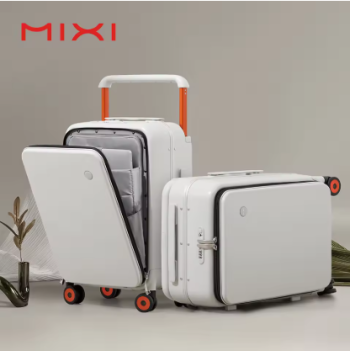 L690 Mixi 2024 New Design Wide Handle Suitcase Men Carry-On Luggage Women Travel Trolley Case 20 Inch Cabin PC Aluminum Frame M9275