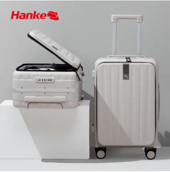 P1681 Hanke Innovative Design 20" Carry On Suitcase 24" Travel Luggage Aesthetic Narrow Aluminum Frame PC Hardside Spinner Wheel H9860