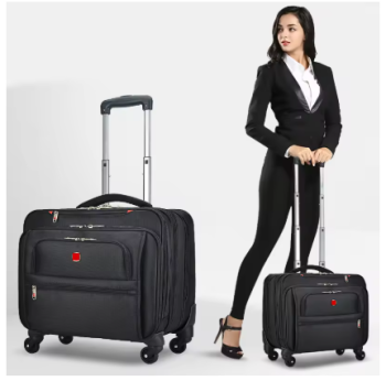 L718 New Business Oxford Rolling Luggage Casters 18 inch Men Multifunction Carry On Wheels Suitcase Trolley Bag vs Travel Bag Trunk