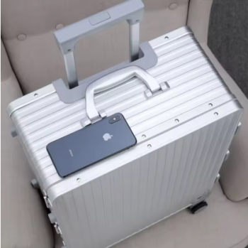 Pi1562 New Travel Aluminum Frame Luggage silent fashion pull bar box one nine open carry on trolley suitcase boarding box 20"24"28"