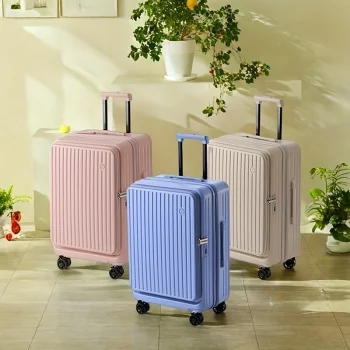 G00932pening suitcase, large capacity and deep zipper password box
