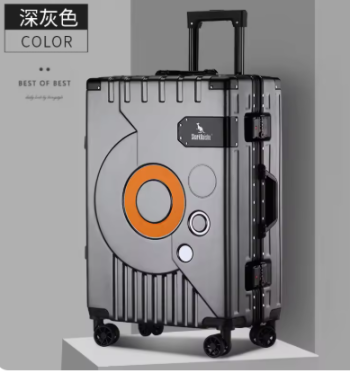 L714 New Aluminum frame fashion travel luggage silent large-capacity trolley suitcase 20 inch suitcase carry on 24 inch password box