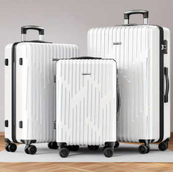 G000907 Lightweight Spinner Hardside Luggage Set - 3 Piece Set with TSA Lock, 20/24/28Travel Cases