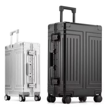 L652 20"24"26"30" Inch Aluminum Trolley Suitcase Waterproof Metallic Cabin Luggage Trolly Bag Aluminium Travel Suitcase With Wheels
