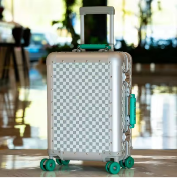 Pi1568 20 Inch Large capacity All Aluminum Magnesium Alloy Suitcase Rolling Luggage Case Business Travel Suitcase on Wheels
