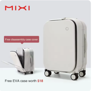L653 Mixi Patent Design Aluminum Frame Suitcase Carry On Rolling Luggage Beautiful Boarding Cabin 18 20 24 Inch M9260