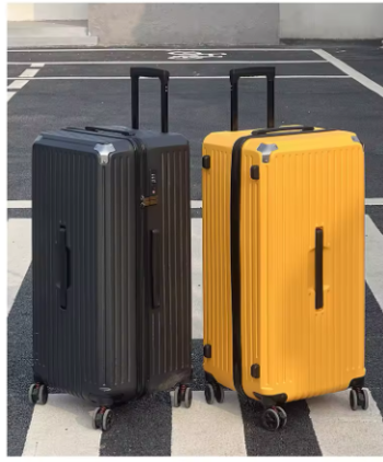Pi1436 New Large Capacity Cup Holder Luggage Suitcase USB Charging Women Girl Carry-On Boarding Luggage Travel 20/24/26/28 inch