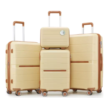 P1668 Luggage Sets 4 Piece(14/20/24/28) PP Lightweight & Durable Expandable suitcase