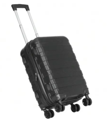 L600 21" Carry On Suitcase Luggage Hardside Spinner Travel Lightweight Black 4-Wheel