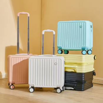 TH084 18 inches Travel Luggage Airline Cute Suitcase Password Box Silent Wheel Lightweight Chassis Mounted Universal