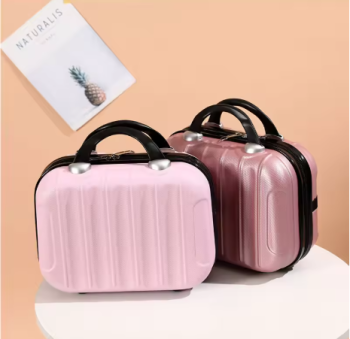 L554 14 inch Makeup Box Suitcase Small Box Trendy Women's Handbag Travel Essentials Fashionable Wedding Box Storage Box
