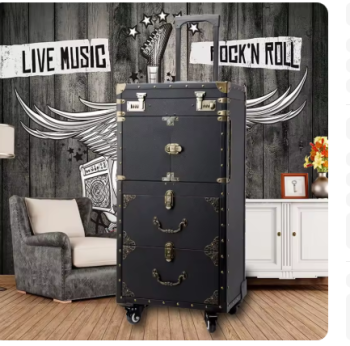 Pi1554 New large capacity Trolley Cosmetic case Rolling Luggage,Nails Makeup Toolbox,Multi-layer Beauty Tattoo Salons Trolley Suitcase