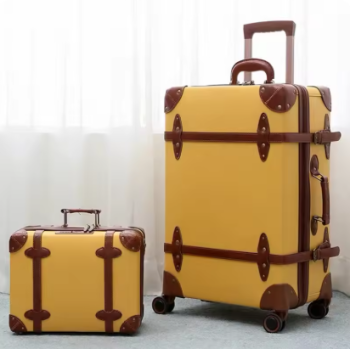 Pi1555 Hot!New Retro soild color Travel Bag Rolling Luggage sets,12"20"24"28"size Women&Men Trolley Suitcases handbag with Wheels