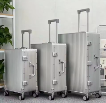 Pi1397 One-nine open all-aluminum magnesium alloy trolley case,men's and women's travel case20-inch24-inch retro suitcase special offer