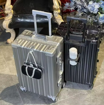 Pi1398 Fashion 20 22 24 26 28 Inch Unisex Suitcase Alloy Trolley Case Universal Luggage Men Women's Travel Offers with Wheels