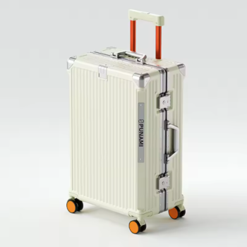 TH092 Fashion Suitcase Travel Rolling Luggage Alloy Trolley Aluminum Frame PC Case with Spinner Wheel 20inch Carry-On Cabins TSA Lock