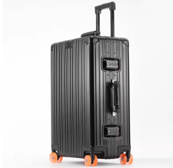 L562 20''/24''/29'' All Aluminum-magnesium Alloy Suitcase Leather Handle Travel Case Bags Rolling Luggage with Spinner Wheel TSA Lock