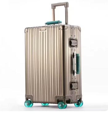 L563 All Aluminum-magnesium Suitcase Travel Rolling Luggage Alloy Trolley Case Bag with Spinner Silent Wheel TSA Lock Carry-On Cabins