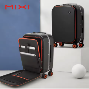 P1676 Mixi New Innovative Design Suitcase Carry On Hardside Rolling Luggage PC Spinner Wheels Trolley Case Aluminum Frame