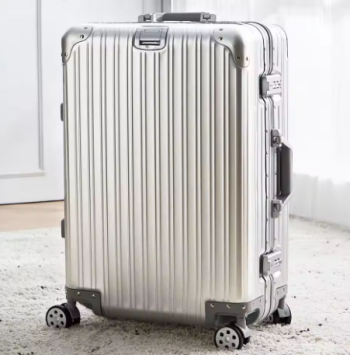 P1525 100% Aluminum-magnesium Alloy Travel Suitcase High Quality Rolling Luggage 20/24/26/29'' Trolley Luggage Carry-On Cabin Suitcase