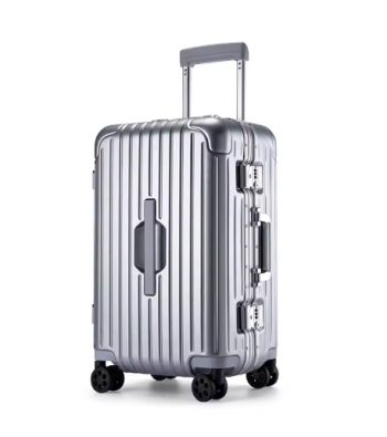 Pi1406 26inch Large Capacity Suitcase Aluminum Alloy Frame Travel Rolling Luggage with lock Trolley Case Bags 22inch with Spinner Wheel