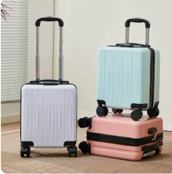 Pi1561 14-Inch Luggage Fashion Trolley Suitcase Spinner Wholesale Petite Valise Travel Small Suitcase ABS Carry-On Mini Boarding Case