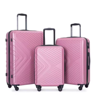 Pi1409 Travelhouse Luggage Set 3 Piece Suitcase Set Double Spinner Wheels TSA Lock Carry-on luggage Clearance (20inch 24inch 28inch)