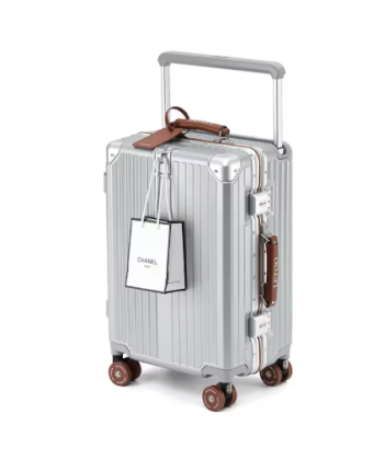 Pi1405 New Suitcase Wide Handle Travel Suitcases Women Men 20 24 26 inches Carry-On Luggage Women PC Aluminum Frame Trolley Case