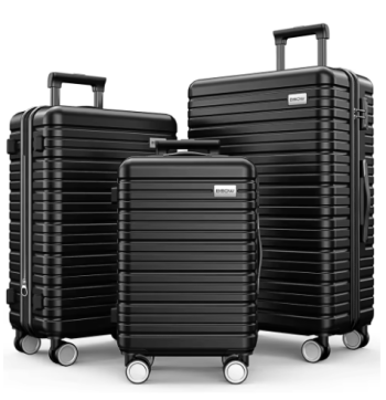 TH106 Luggage Sets 3 Piece 20/24/28 Inch Expandable Hardside Lightweight Durable Suitcases with Spinner Wheels, TSA Lock For Women Men