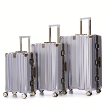 Pi1418 3-Piece Suitcase Set Polycarbonate (PC) & aluminum frames 20/25/29 inch with Password Lock for Travel