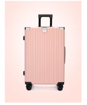 TH112 Sturdy Suitcase Aluminum Frame Trolley Case 20 Male and Female Students Universal Wheels 24 Boarding Suitcase Password Leather C